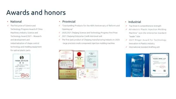 Alguns dos prêmios e reconhecimentos de Tederic